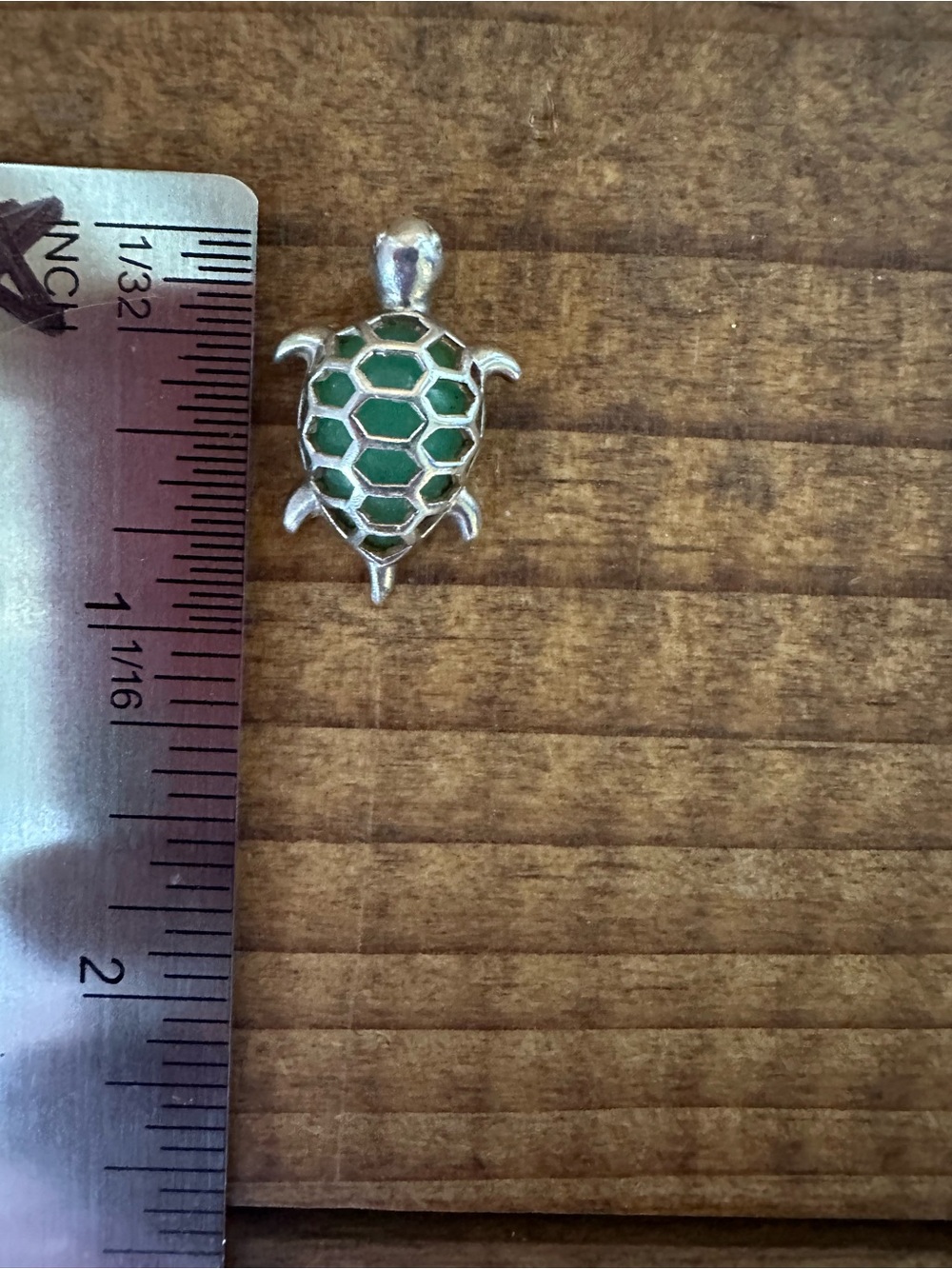 Sterling Silver and Jade Turtle Pendant Necklace Charm in Green - Women Jewelr